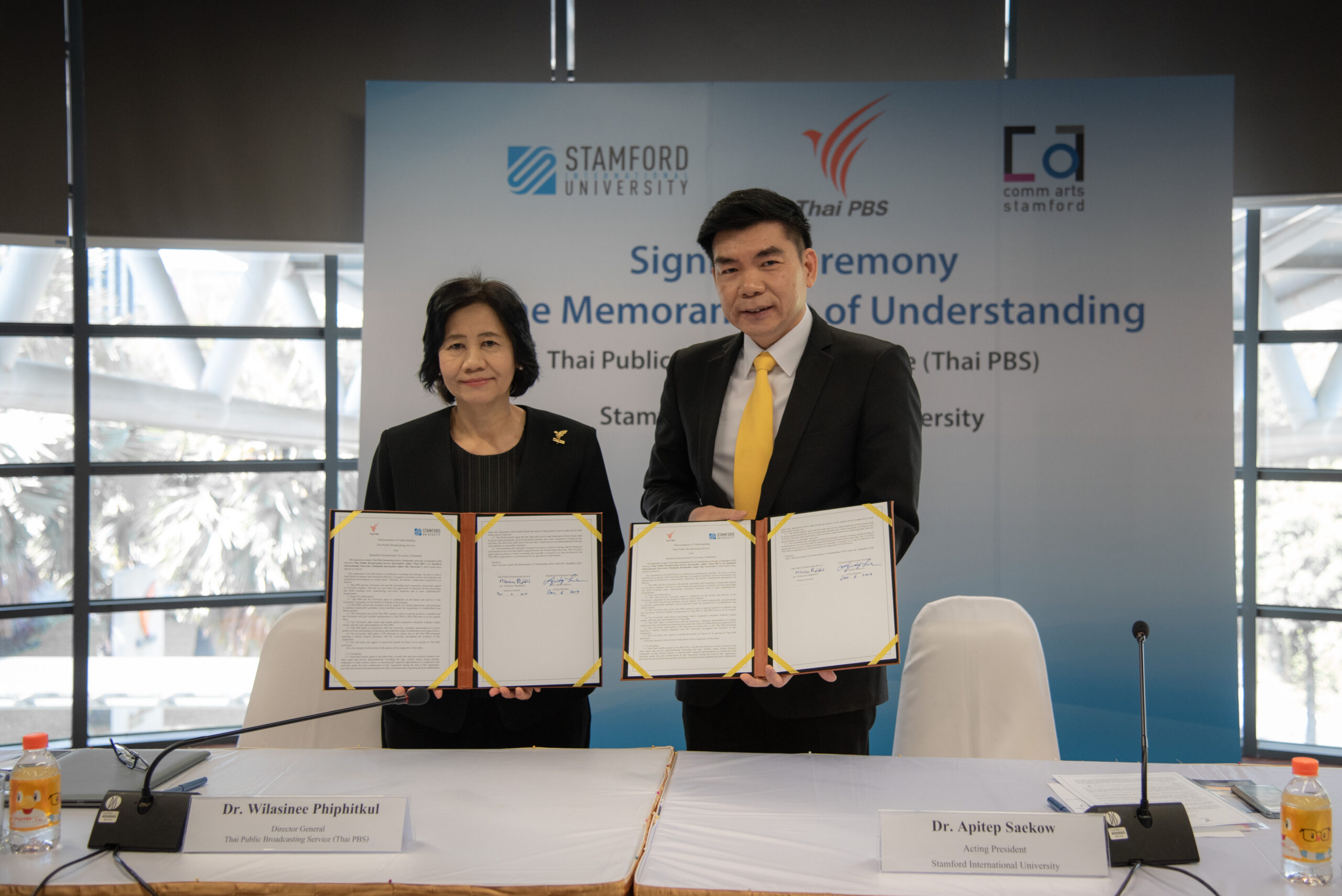 Stamford signed MOU with Thai PBS to strengthen media collaboration